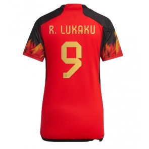 Belgien Romelu Lukaku #9 kläder Kvinnor VM 2022 Hemmatröja Kortärmad